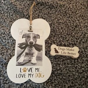 Dog picture holders - one hanging- one holder​